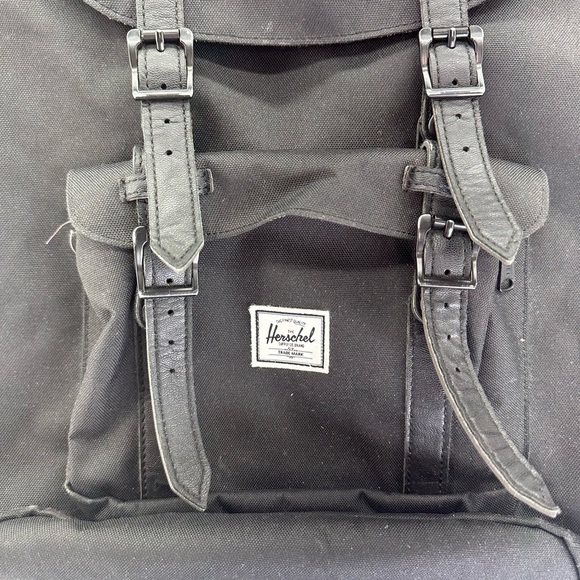 Herschel Black‎ and Red Little American Backpack main image 5